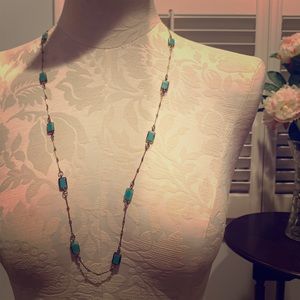 Gold/turquoise necklace